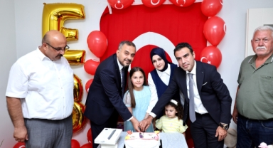 Başkan Toptaş’tan şehit Ahmet Yılmaz’ın kızı Elçin Naz’a doğum günü sürprizi