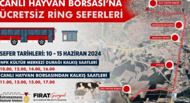 Canlı Hayvan Borsası’na Ücretsiz Ring Seferleri Başladı!