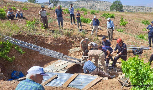Ekinözü’nde kadın kuyuya düştü son anda kurtarıldı