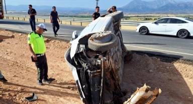 Kahramanmaraş’ta otomobil takla attı: 1 yaralı