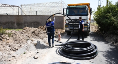 Ayaklıcaoluk’un Yeni İçmesuyu Hattının İmalatı Sürüyor