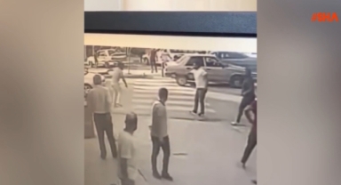 Elbistan’da palalı silahlı kavga kamerada