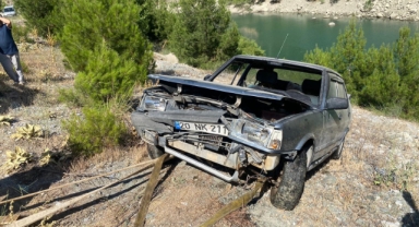 Kahramanmaraş’ta otomobil baraj gölüne düştü