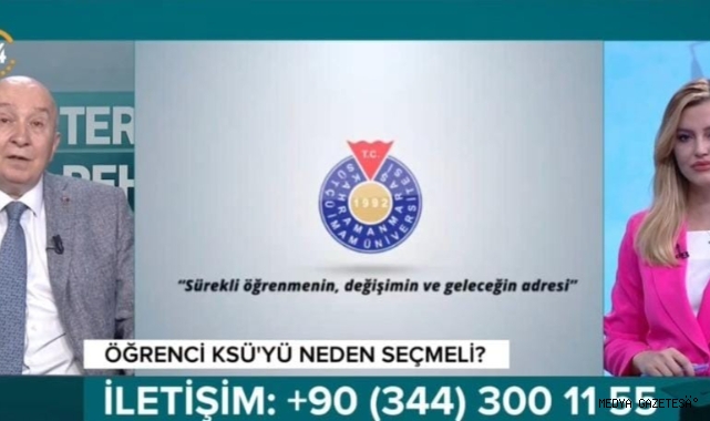 KSÜ Rektörü Prof. Dr. Alptekin Yasım, 24 TV’de ‘Tercih Rehberi’ Programına Konuk Oldu