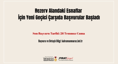 Rezerv Alandaki Esnaflar İçin Yeni Geçici Çarşıda Başvurular Başladı!