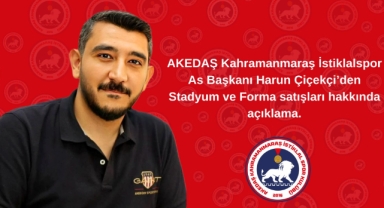 As Başkan Çiçekçi’den Stadyum ve Forma Satışı açıklaması