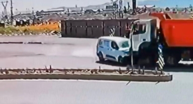 Kahramanmaraş’ta feci kaza kamerada