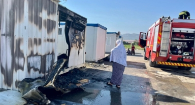Kahramanmaraş’ta Geçici Barınma Merkezinde Yangın