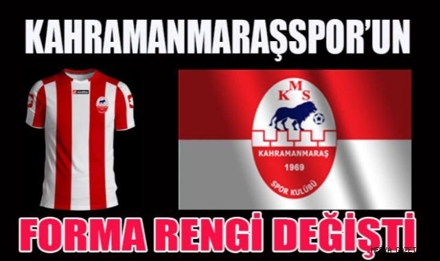 -Kahramanmaraşspor’un Forma Rengi Değişti!