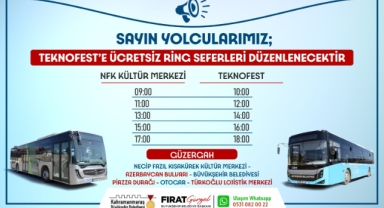 Büyükşehir’den TEKNOFEST’e Ücretsiz Ring Seferi