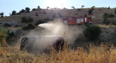 Pazarcık’ta yoldan çıkan otomobil takla attı: 1’i bebek 3 yaralı