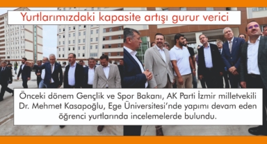 Yurtlarımızdaki kapasite artışı gurur verici