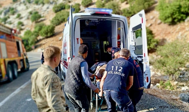Afşin’de şarampole devrilen kamyon sürücüsü öldü