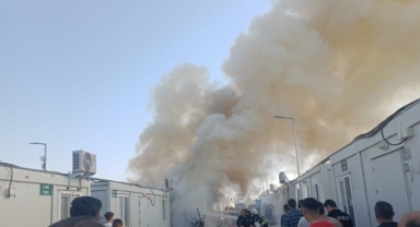 Elbistan’da konteyner yangını korkuttu