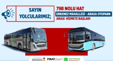 Erkenez’in Yeni Toplu Taşıma Hattı Hizmete Başladı