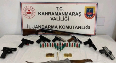 Kahramanmaraş’ta evinden cephanelik çıktı