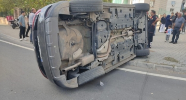 Kahramanmaraş’ta iki otomobil çarpıştı: 1 yaralı