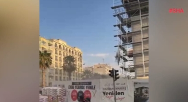 Kahramanmaraş’ta inşaat işçisi çevreyi toza buladı