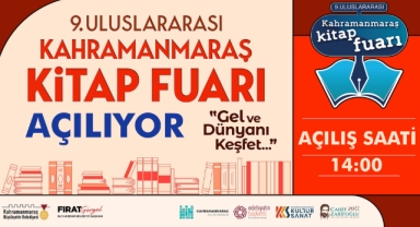9. Uluslararası Kahramanmaraş Kitap Fuarı Yarın Misafirlerine Kapılarını Açıyor