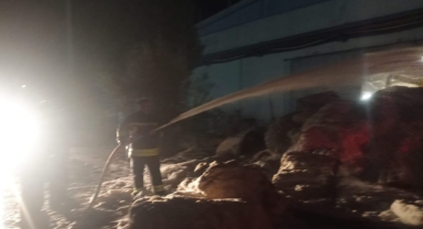 -Kahramanmaraş’ta itfaiyenin zamanında müdahalesi felaketi önledi