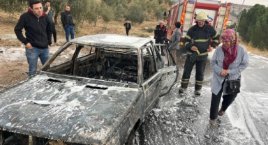 -Kahramanmaraş’ta otomobil demir yığınına döndü
