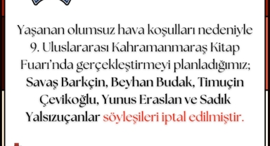 Kitap Fuarı’nda Bugünkü Söyleşiler İptal Edildi