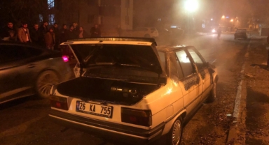 Afşin’de otomobil yangını