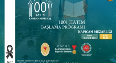 Deprem Şehitleri 1001 Hatim ile Anılacak