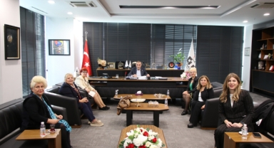 İŞKAD Başkanı Süheyla Gergin ve Yönetim Kurulu Üyeleri, ATO Başkanı Yücel Bayram’la bir araya geldi