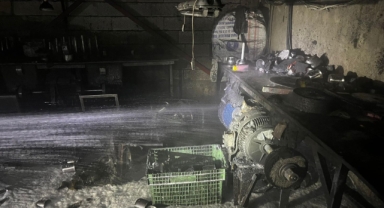 Kahramanmaraş’ta iş yeri yangını