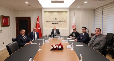 Rektör Yasım’dan Çalışma ve Sosyal Güvenlik Bakanı Işıkhan’a Ziyaret