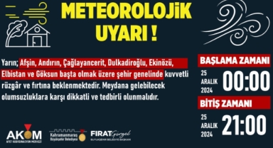 Şehir Genelinde Fırtına Uyarısı!