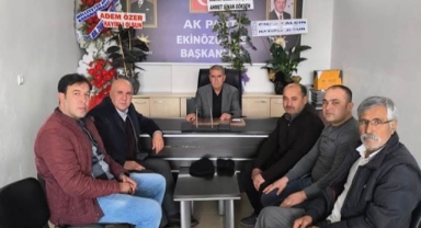 Vicdan; AK Parti Ekinözü İlçe Başkanlığı görevine seçilen Hikmet Özer’e iade-i ziyaret