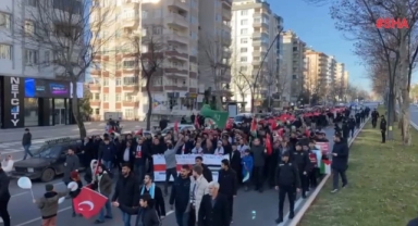 -Kahramanmaraş'ta Gazze İçin Yürüyüş ve Miting Düzenlendi