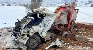 Kahramanmaraş’ta tanker devrildi: 1 ağır yaralı