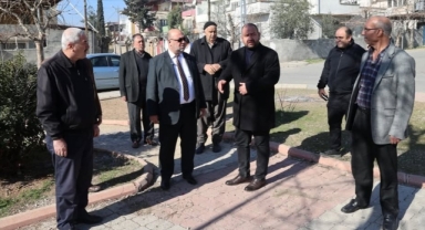 Mehmet Akpınar, Namık Kemal Mahallesi Muhtarı Muhammed Yetişmiş'i ziyaret ederek mahalle sakinleriyle bir araya geldi.