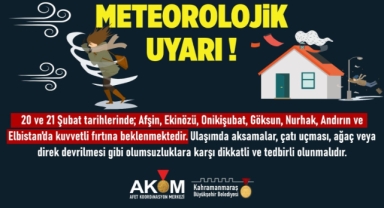 7 İlçede Kuvvetli Fırtına Etkili Olacak!