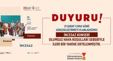 İncesaz Konseri İleri Bir Tarihe Ertelendi