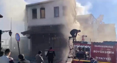 Kahramanmaraş’ta ahşap imalathanesinde yangın