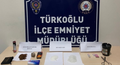 Türkoğlu’nda uyuşturucu taciri 3 kişi tutuklandı