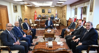 Üniversite Rektörlerinden Rektör Prof. Dr. Alptekin Yasım’a Ziyaret