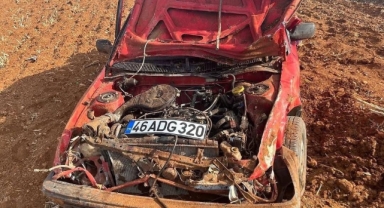 Afşin'de otomobil takla attı: 3 yaralı