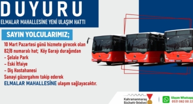 Elmalar Mahallesi’ne Yeni Toplu Taşıma Hattı Hizmete Başlıyor!