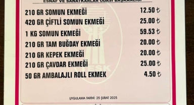 Kahramanmaraş’ta ekmeğe zam