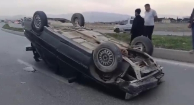 Kahramanmaraş’ta otomobil takla attı: 1 yaralı