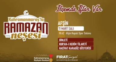 Ramazan’ın Bereketi 11 Mart’ta Afşin’de Paylaşılacak