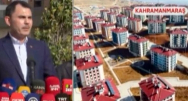 Bakan Murat Kurum, Kahramanmaraş’ta son durumu değerlendirdi
