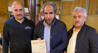 “HAZIN DAMI”NIN 4. SAYISI BAŞKAN İBRAHİM SARI’YA TAKDİM EDİLDİ
