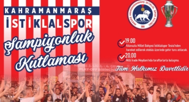 İstiklalspor, Şampiyonluk Coşkusunu Taraftarıyla Kutlayacak