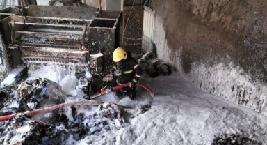 Kahramanmaraş’ta işyeri yangını korkuttu